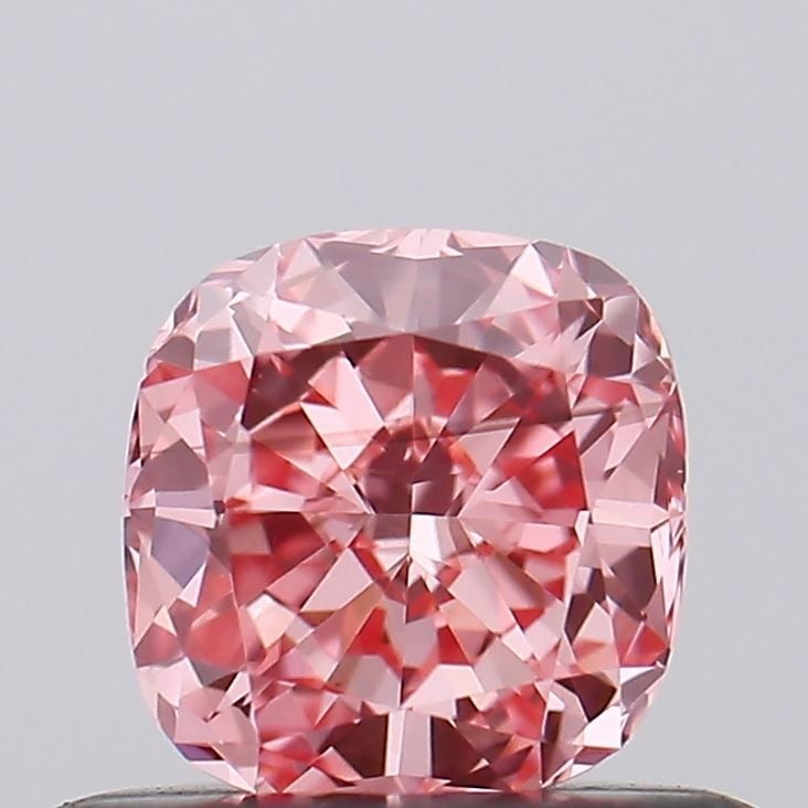 Loose Diamond - CUSHION BRILLIANT 0.45ct Fancy Vivid Pink VS2: Loose Diamond - CUSHION BRILLIANT 0.45ct Fancy Vivid Pink VS2 Source: This is a real non-mined Diamond that has been grown in a lab Shape: CUSHION BRILLIANT Carats: 0.45 Color: Fancy Vivid Pink Certif