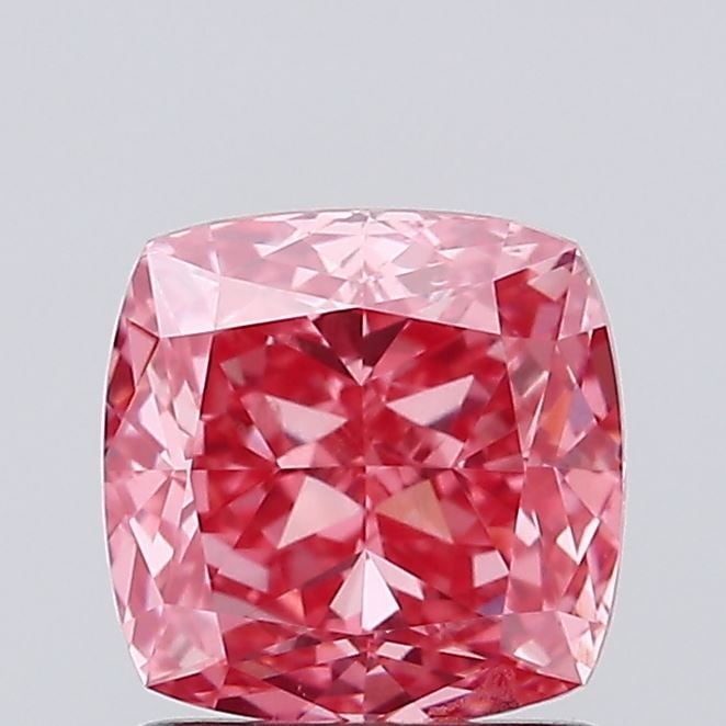 Loose Diamond - CUSHION BRILLIANT 1.25ct Fancy Intense Pink VS1: Loose Diamond - CUSHION BRILLIANT 1.25ct Fancy Intense Pink VS1 Source: This is a real non-mined Diamond that has been grown in a lab Shape: CUSHION BRILLIANT Carats: 1.25 Color: Fancy Intense Pink Ce