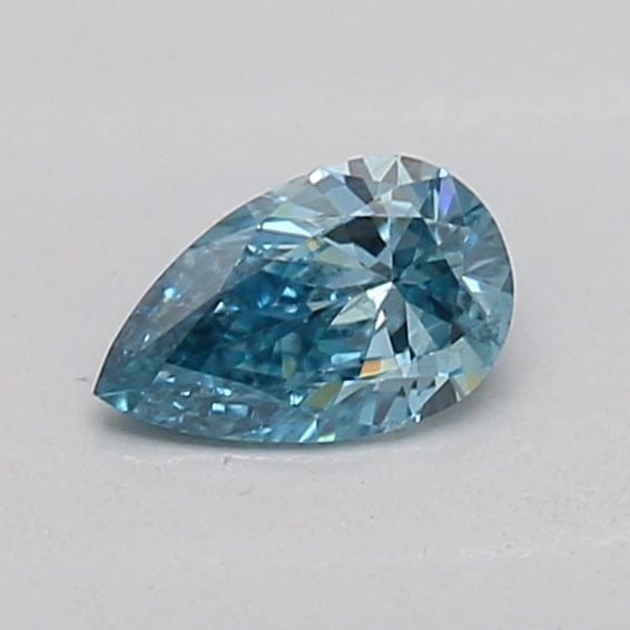 Loose Diamond - PEAR 0.18ct Fancy Vivid Blue SI2: Loose Diamond - PEAR 0.18ct Fancy Vivid Blue SI2 Source: This is a real non-mined Diamond that has been grown in a lab Shape: PEAR Carats: 0.18 Color: Fancy Vivid Blue Certification: IGI The Diamond D