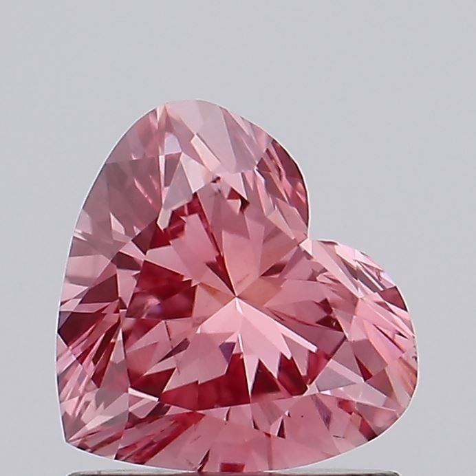 Loose Diamond - HEART 0.9ct Fancy Vivid Pink VS2 (1 of 1)