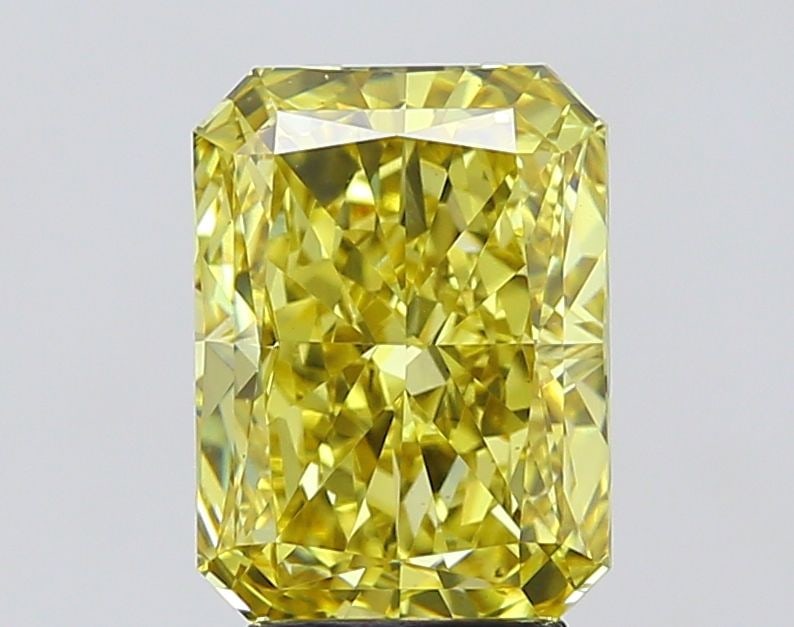 Loose Diamond - RADIANT 4.07ct Fancy Intense Yellow VS1: Loose Diamond - RADIANT 4.07ct Fancy Intense Yellow VS1 Source: This is a real non-mined Diamond that has been grown in a lab Shape: RADIANT Carats: 4.07 Color: Fancy Intense Yellow Certification: IGI