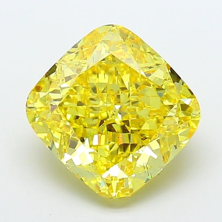 Loose Diamond - CUSHION MODIFIED 8.11ct Fancy Vivid Yellow SI1: Loose Diamond - CUSHION MODIFIED 8.11ct Fancy Vivid Yellow SI1 Source: This is a real non-mined Diamond that has been grown in a lab Shape: CUSHION MODIFIED Carats: 8.11 Color: Fancy Vivid Yellow Cert