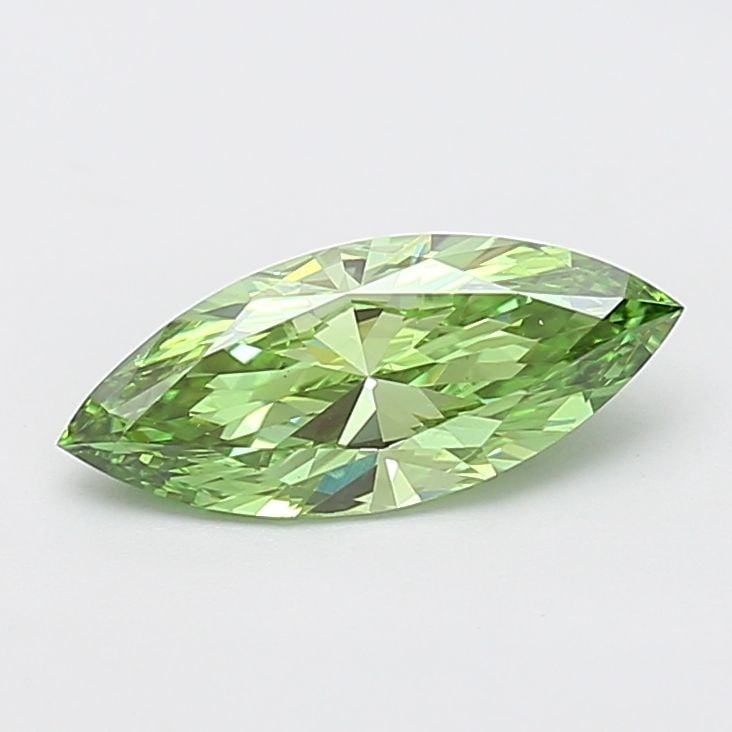 Loose Diamond - MARQUISE 1.49ct Fancy Vivid Green VS1: Loose Diamond - MARQUISE 1.49ct Fancy Vivid Green VS1 Source: This is a real non-mined Diamond that has been grown in a lab Shape: MARQUISE Carats: 1.49 Color: Fancy Vivid Green Certification: IGI Vid