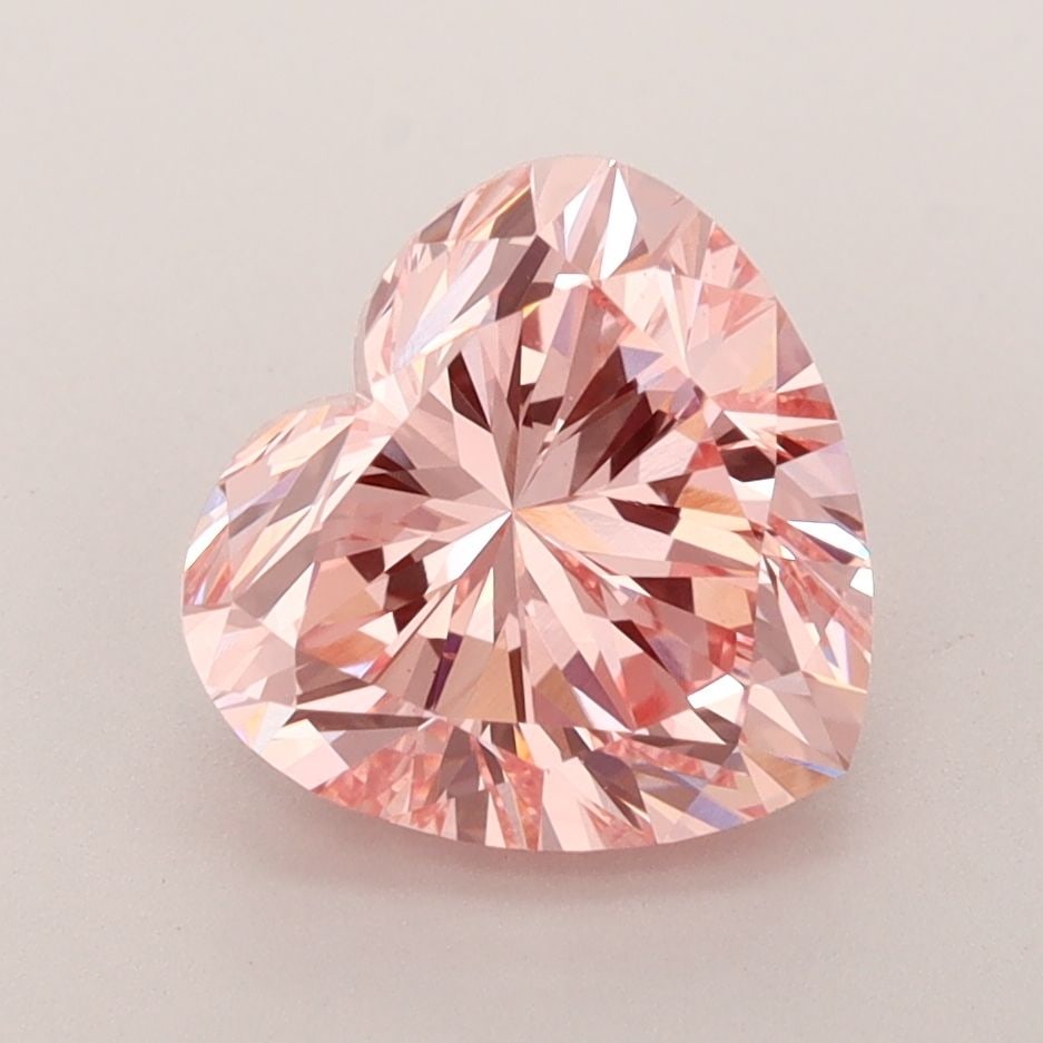 Loose Diamond - HEART 3.01ct Fancy Vivid Pink VS1: Loose Diamond - HEART 3.01ct Fancy Vivid Pink VS1 Source: This is a real non-mined Diamond that has been grown in a lab Shape: HEART Carats: 3.01 Color: Fancy Vivid Pink Certification: IGI Video: