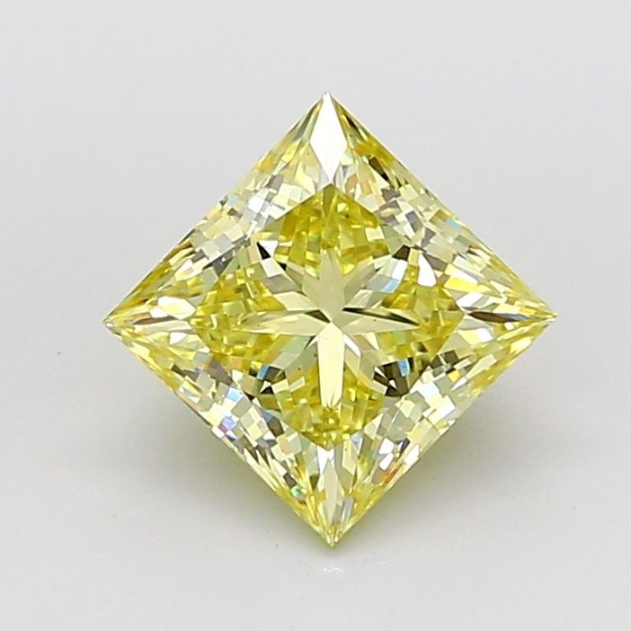 Loose Diamond - PRINCESS 3.04ct Fancy Yellow VS2: Loose Diamond - PRINCESS 3.04ct Fancy Yellow VS2 Source: This is a real non-mined Diamond that has been grown in a lab Shape: PRINCESS Carats: 3.04 Color: Fancy Yellow Certification: IGI Video: