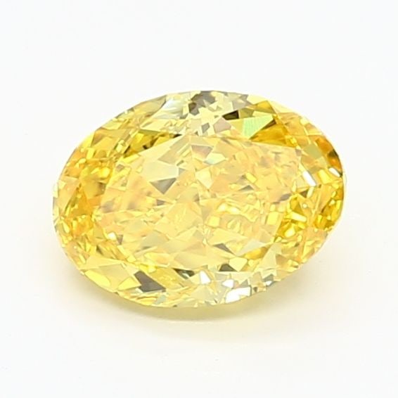 Loose Diamond - OVAL 1.08ct Fancy Vivid Yellow VS1: Loose Diamond - OVAL 1.08ct Fancy Vivid Yellow VS1 Source: This is a real non-mined Diamond that has been grown in a lab Shape: OVAL Carats: 1.08 Color: Fancy Vivid Yellow Certification: IGI Video: