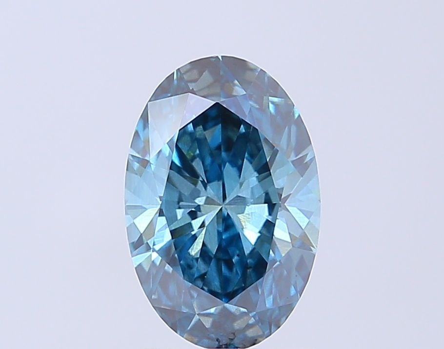 Loose Diamond - OVAL 2.09ct Fancy Vivid Blue SI1: Loose Diamond - OVAL 2.09ct Fancy Vivid Blue SI1 Source: This is a real non-mined Diamond that has been grown in a lab Shape: OVAL Carats: 2.09 Color: Fancy Vivid Blue Certification: NONE Video:
