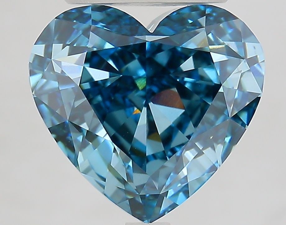 Loose Diamond - HEART 5.45ct Fancy Vivid Blue VVS2: Loose Diamond - HEART 5.45ct Fancy Vivid Blue VVS2 Source: This is a real non-mined Diamond that has been grown in a lab Shape: HEART Carats: 5.45 Color: Fancy Vivid Blue Certification: IGI Video:
