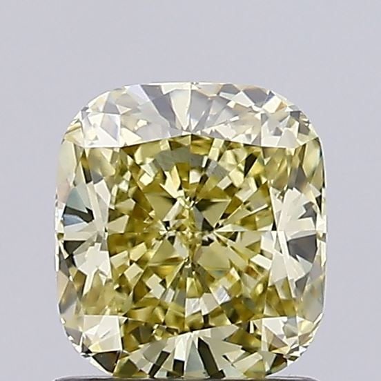 Loose Diamond - CUSHION BRILLIANT 1.2ct Fancy Intense Yellow VS1: Loose Diamond - CUSHION BRILLIANT 1.2ct Fancy Intense Yellow VS1 Source: This is a real non-mined Diamond that has been grown in a lab Shape: CUSHION BRILLIANT Carats: 1.2 Color: Fancy Intense Yellow 
