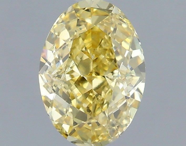 Loose Diamond - OVAL 1.0ct Fancy Intense Yellow VS1: Loose Diamond - OVAL 1.0ct Fancy Intense Yellow VS1 Source: This is a real non-mined Diamond that has been grown in a lab Shape: OVAL Carats: 1.0 Color: Fancy Intense Yellow Certification: IGI Video: