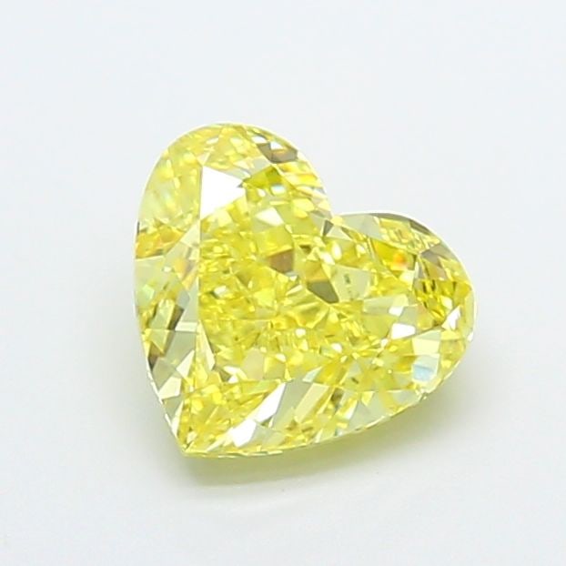 Loose Diamond - HEART 2.53ct Fancy Vivid Yellow VS2: Loose Diamond - HEART 2.53ct Fancy Vivid Yellow VS2 Source: This is a real non-mined Diamond that has been grown in a lab Shape: HEART Carats: 2.53 Color: Fancy Vivid Yellow Certification: IGI Video: