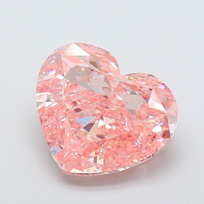 Loose Diamond - HEART 10.02ct Fancy Vivid Pink VS2: Loose Diamond - HEART 10.02ct Fancy Vivid Pink VS2 Source: This is a real non-mined Diamond that has been grown in a lab Shape: HEART Carats: 10.02 Color: Fancy Vivid Pink Certification: IGI Video: