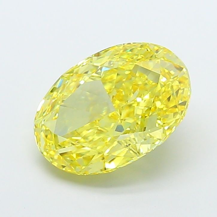 Loose Diamond - OVAL 7.04ct Fancy Vivid Yellow VS2: Loose Diamond - OVAL 7.04ct Fancy Vivid Yellow VS2 Source: This is a real non-mined Diamond that has been grown in a lab Shape: OVAL Carats: 7.04 Color: Fancy Vivid Yellow Certification: IGI Video: