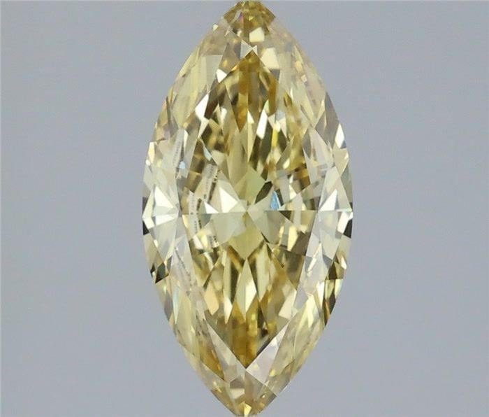 Loose Diamond - MARQUISE 1.48ct Fancy Yellow VVS2: Loose Diamond - MARQUISE 1.48ct Fancy Yellow VVS2 Source: This is a real non-mined Diamond that has been grown in a lab Shape: MARQUISE Carats: 1.48 Color: Fancy Yellow Certification: IGI Video:
