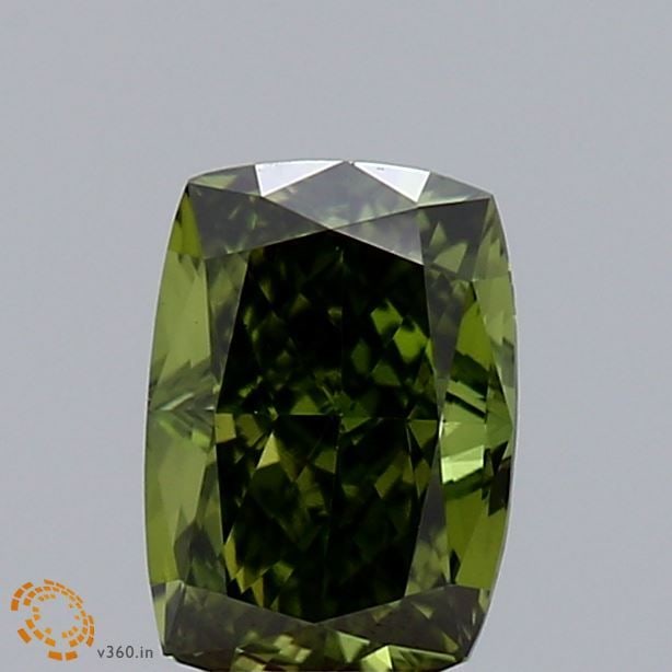 Loose Diamond - CUSHION BRILLIANT 0.55ct Fancy Vivid Green VS1: Loose Diamond - CUSHION BRILLIANT 0.55ct Fancy Vivid Green VS1 Source: This is a real non-mined Diamond that has been grown in a lab Shape: CUSHION BRILLIANT Carats: 0.55 Color: Fancy Vivid Green Cert