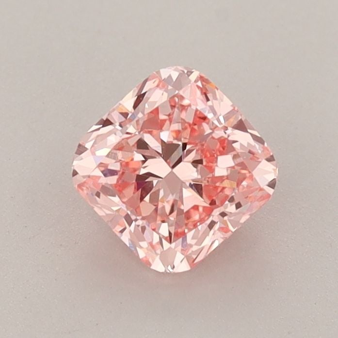 Loose Diamond - CUSHION BRILLIANT 0.8ct Fancy Vivid Pink VS1: Loose Diamond - CUSHION BRILLIANT 0.8ct Fancy Vivid Pink VS1 Source: This is a real non-mined Diamond that has been grown in a lab Shape: CUSHION BRILLIANT Carats: 0.8 Color: Fancy Vivid Pink Certific
