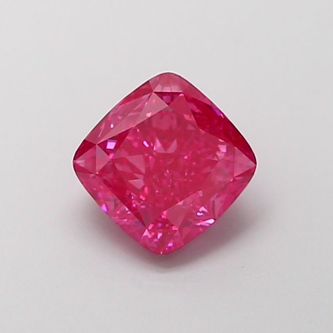 Loose Diamond - CUSHION BRILLIANT 1.3ct Fancy Vivid Pink VS2: Loose Diamond - CUSHION BRILLIANT 1.3ct Fancy Vivid Pink VS2 Source: This is a real non-mined Diamond that has been grown in a lab Shape: CUSHION BRILLIANT Carats: 1.3 Color: Fancy Vivid Pink Certific
