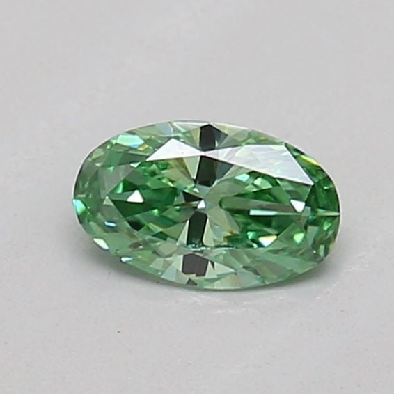 Loose Diamond - OVAL 0.2ct Fancy Vivid Green VS1: Loose Diamond - OVAL 0.2ct Fancy Vivid Green VS1 Source: This is a real non-mined Diamond that has been grown in a lab Shape: OVAL Carats: 0.2 Color: Fancy Vivid Green Certification: IGI The Diamond D