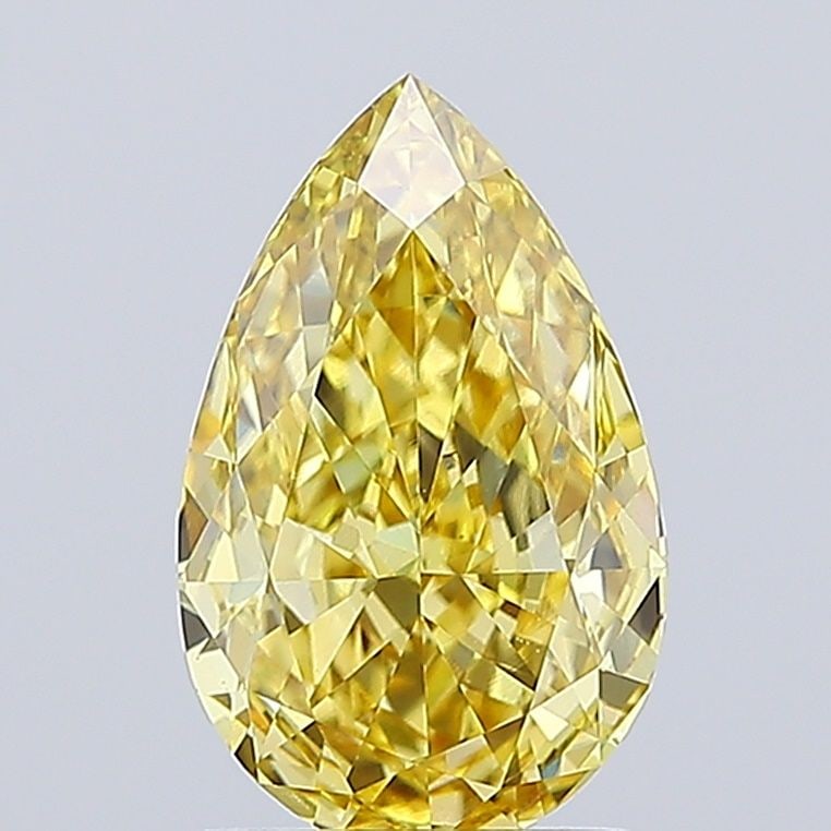 Loose Diamond - PEAR 2.08ct Fancy Vivid Yellow VVS2: Loose Diamond - PEAR 2.08ct Fancy Vivid Yellow VVS2 Source: This is a real non-mined Diamond that has been grown in a lab Shape: PEAR Carats: 2.08 Color: Fancy Vivid Yellow Certification: IGI Video: