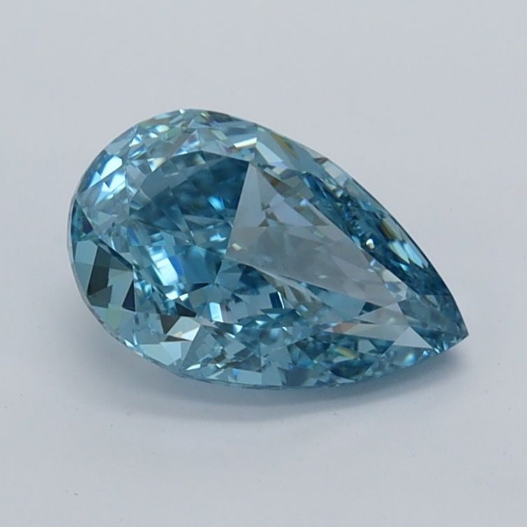 Loose Diamond - PEAR 1.02ct Fancy Vivid Blue VVS2: Loose Diamond - PEAR 1.02ct Fancy Vivid Blue VVS2 Source: This is a real non-mined Diamond that has been grown in a lab Shape: PEAR Carats: 1.02 Color: Fancy Vivid Blue Certification: IGI Video: