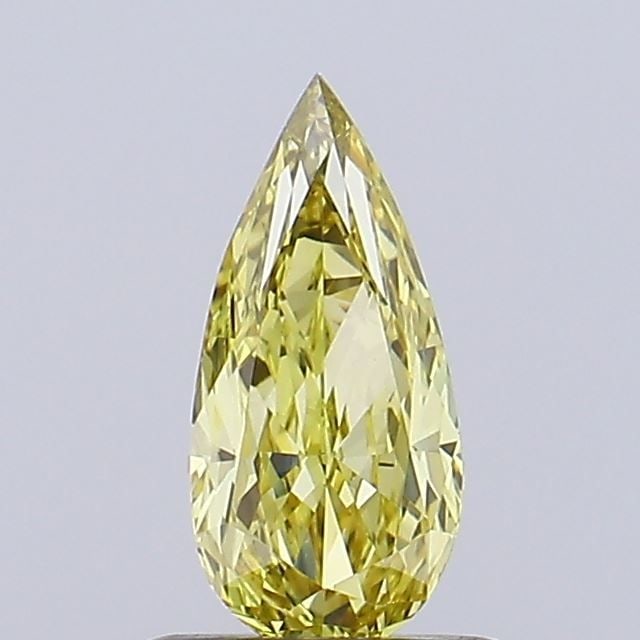 Loose Diamond - PEAR 0.44ct Fancy Vivid Yellow VVS2: Loose Diamond - PEAR 0.44ct Fancy Vivid Yellow VVS2 Source: This is a real non-mined Diamond that has been grown in a lab Shape: PEAR Carats: 0.44 Color: Fancy Vivid Yellow Certification: NONE Video:
