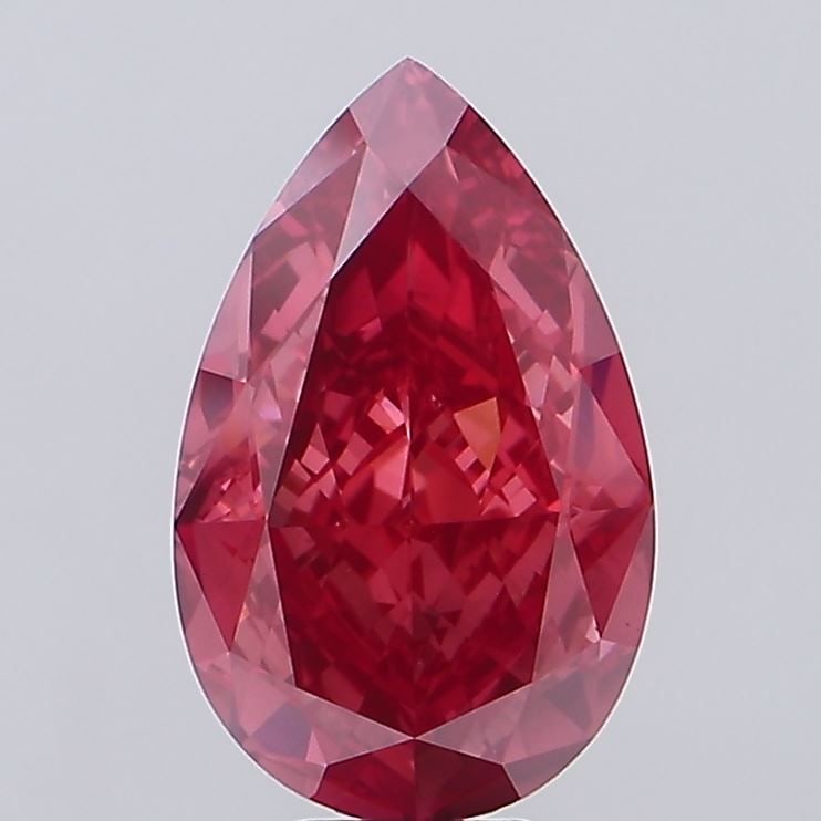 Loose Diamond - PEAR 9.48ct Fancy Vivid Red VS1 (1 of 1)