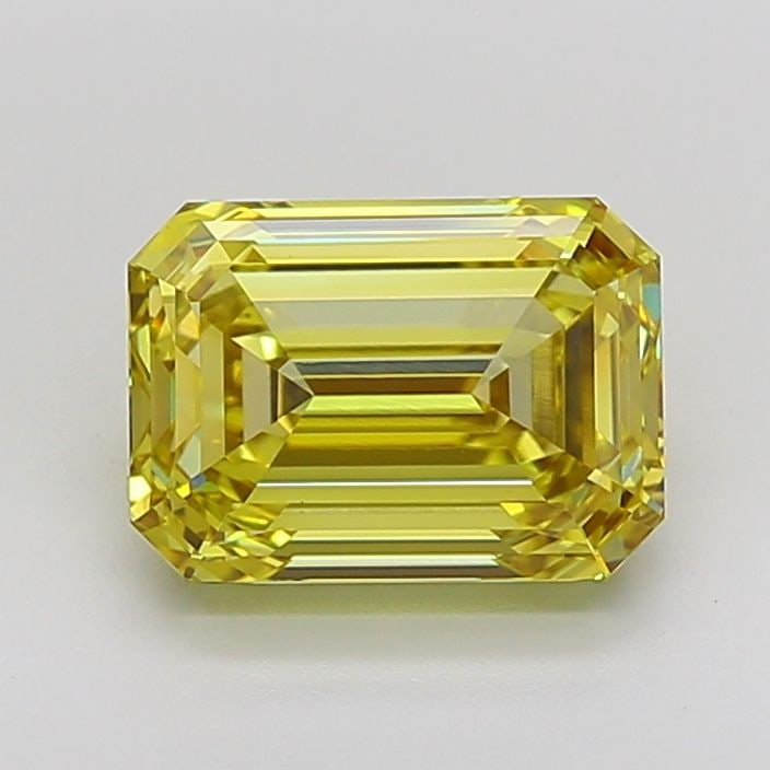Loose Diamond - EMERALD 5.56ct Fancy Intense Yellow VS1: Loose Diamond - EMERALD 5.56ct Fancy Intense Yellow VS1 Source: This is a real non-mined Diamond that has been grown in a lab Shape: EMERALD Carats: 5.56 Color: Fancy Intense Yellow Certification: IGI