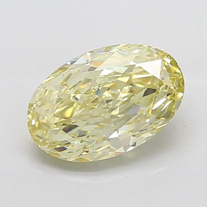 Loose Diamond - OVAL 3.02ct Fancy Light Yellow VS1: Loose Diamond - OVAL 3.02ct Fancy Light Yellow VS1 Source: This is a real non-mined Diamond that has been grown in a lab Shape: OVAL Carats: 3.02 Color: Fancy Light Yellow Certification: IGI Video: