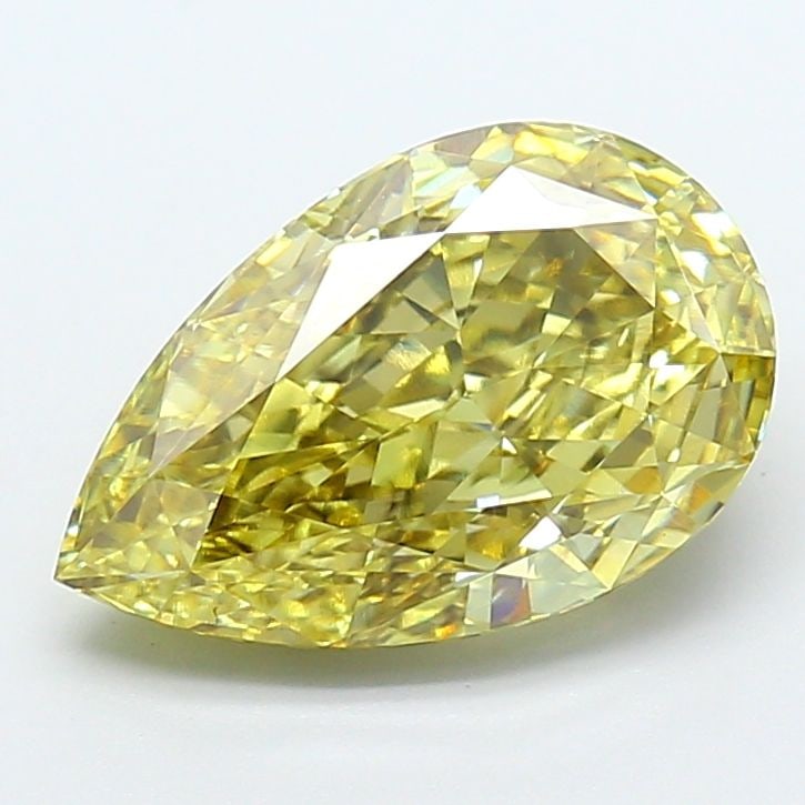Loose Diamond - PEAR 4.01ct Fancy Yellow VS2: Loose Diamond - PEAR 4.01ct Fancy Yellow VS2 Source: This is a real non-mined Diamond that has been grown in a lab Shape: PEAR Carats: 4.01 Color: Fancy Yellow Certification: IGI Video: