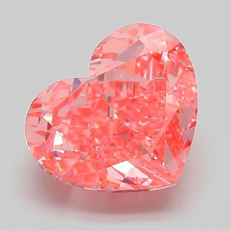 Loose Diamond - HEART 3.0ct Fancy Vivid Pink VS1: Loose Diamond - HEART 3.0ct Fancy Vivid Pink VS1 Source: This is a real non-mined Diamond that has been grown in a lab Shape: HEART Carats: 3.0 Color: Fancy Vivid Pink Certification: IGI Video: