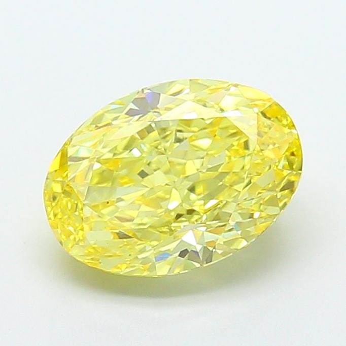 Loose Diamond - OVAL 4.01ct Fancy Intense Yellow VS1: Loose Diamond - OVAL 4.01ct Fancy Intense Yellow VS1 Source: This is a real non-mined Diamond that has been grown in a lab Shape: OVAL Carats: 4.01 Color: Fancy Intense Yellow Certification: IGI Video