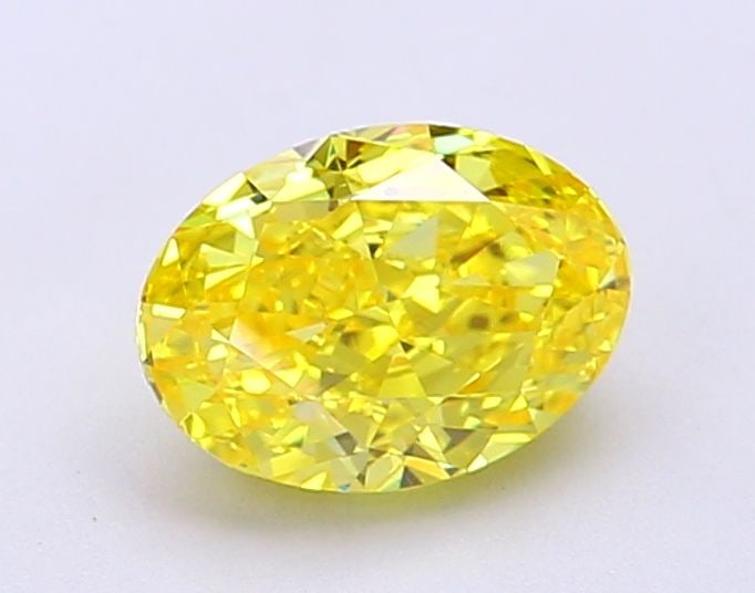 Loose Diamond - OVAL 1.28ct Fancy Vivid Yellow VS1: Loose Diamond - OVAL 1.28ct Fancy Vivid Yellow VS1 Source: This is a real non-mined Diamond that has been grown in a lab Shape: OVAL Carats: 1.28 Color: Fancy Vivid Yellow Certification: IGI Video: