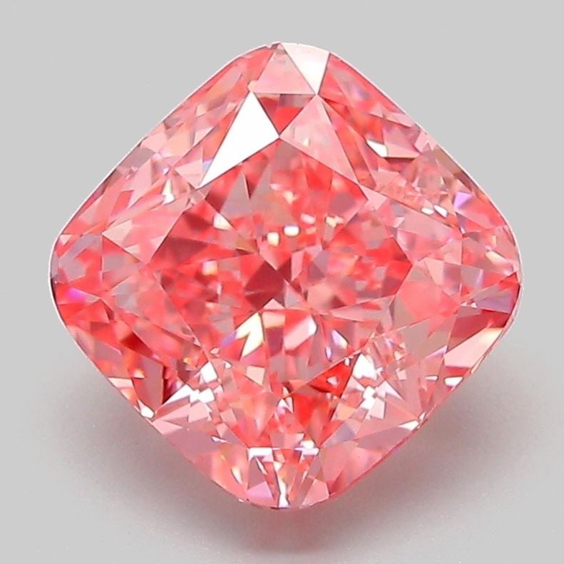 Loose Diamond - CUSHION MODIFIED 3.05ct Fancy Vivid Pink VVS2: Loose Diamond - CUSHION MODIFIED 3.05ct Fancy Vivid Pink VVS2 Source: This is a real non-mined Diamond that has been grown in a lab Shape: CUSHION MODIFIED Carats: 3.05 Color: Fancy Vivid Pink Certifi