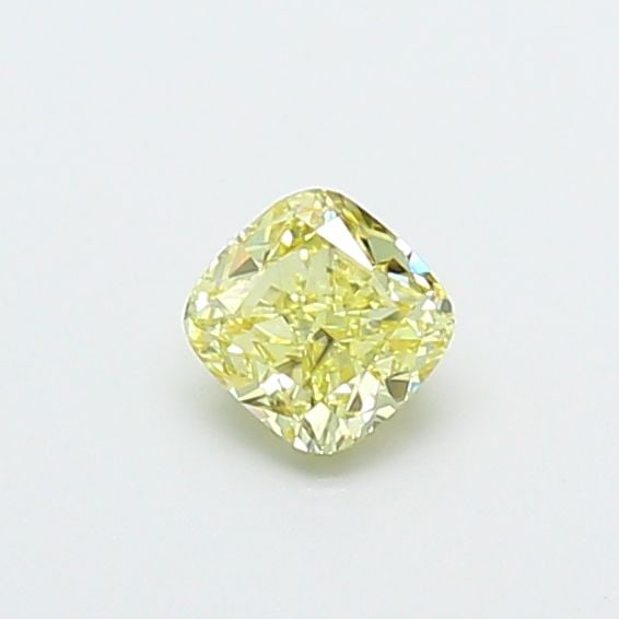 Loose Diamond - CUSHION MODIFIED 0.46ct Fancy Light Yellow VS1: Loose Diamond - CUSHION MODIFIED 0.46ct Fancy Light Yellow VS1 Source: This is a real non-mined Diamond that has been grown in a lab Shape: CUSHION MODIFIED Carats: 0.46 Color: Fancy Light Yellow Cert