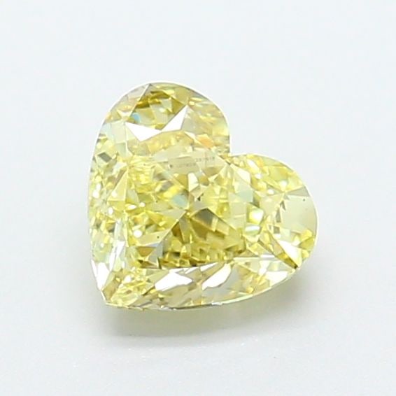 Loose Diamond - HEART 1.04ct Fancy Light Yellow VS2: Loose Diamond - HEART 1.04ct Fancy Light Yellow VS2 Source: This is a real non-mined Diamond that has been grown in a lab Shape: HEART Carats: 1.04 Color: Fancy Light Yellow Certification: IGI Video: