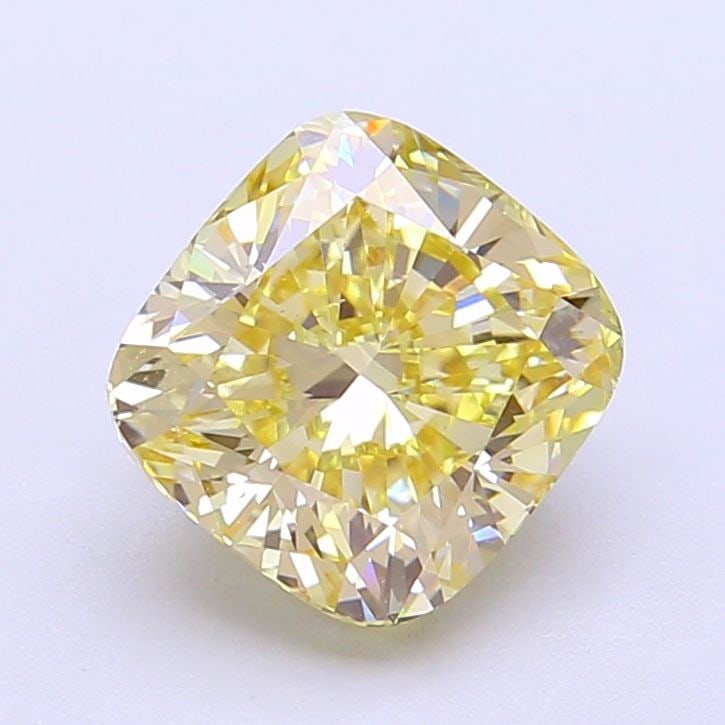 Loose Diamond - CUSHION MODIFIED 2.56ct Fancy Intense Yellow VS1: Loose Diamond - CUSHION MODIFIED 2.56ct Fancy Intense Yellow VS1 Source: This is a real non-mined Diamond that has been grown in a lab Shape: CUSHION MODIFIED Carats: 2.56 Color: Fancy Intense Yellow 