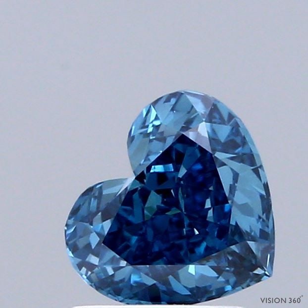 Loose Diamond - HEART 1.05ct Fancy Vivid Blue VS1: Loose Diamond - HEART 1.05ct Fancy Vivid Blue VS1 Source: This is a real non-mined Diamond that has been grown in a lab Shape: HEART Carats: 1.05 Color: Fancy Vivid Blue Certification: IGI Video: