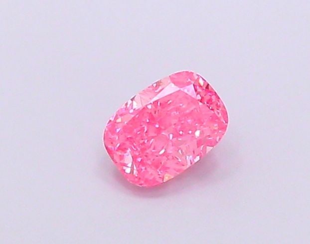 Loose Diamond - CUSHION MODIFIED 0.63ct Fancy Vivid Pink VS2: Loose Diamond - CUSHION MODIFIED 0.63ct Fancy Vivid Pink VS2 Source: This is a real non-mined Diamond that has been grown in a lab Shape: CUSHION MODIFIED Carats: 0.63 Color: Fancy Vivid Pink Certific