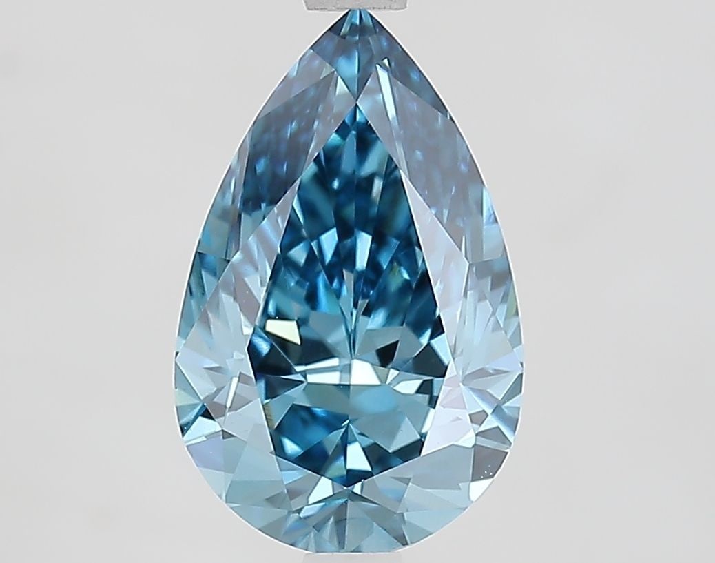 Loose Diamond - PEAR 2.56ct Fancy Vivid Blue VVS2: Loose Diamond - PEAR 2.56ct Fancy Vivid Blue VVS2 Source: This is a real non-mined Diamond that has been grown in a lab Shape: PEAR Carats: 2.56 Color: Fancy Vivid Blue Certification: IGI Video: