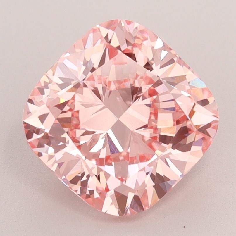 Loose Diamond - CUSHION BRILLIANT 3.03ct Fancy Intense Pink VVS2: Loose Diamond - CUSHION BRILLIANT 3.03ct Fancy Intense Pink VVS2 Source: This is a real non-mined Diamond that has been grown in a lab Shape: CUSHION BRILLIANT Carats: 3.03 Color: Fancy Intense Pink C