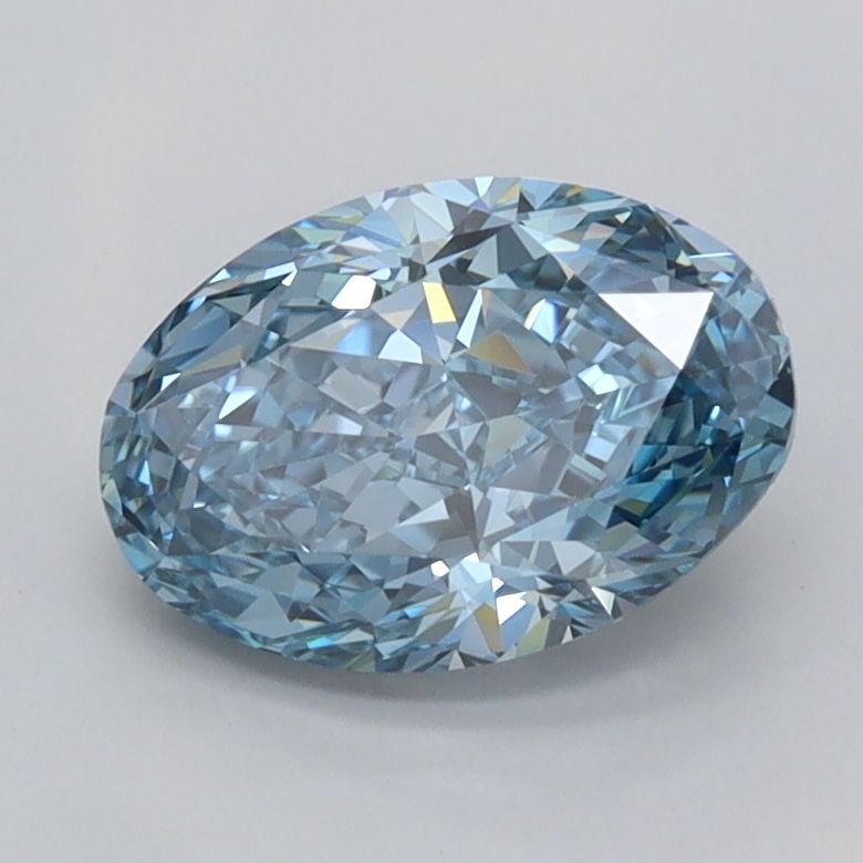Loose Diamond - OVAL 1.56ct Fancy Vivid Blue FL: Loose Diamond - OVAL 1.56ct Fancy Vivid Blue FL Source: This is a real non-mined Diamond that has been grown in a lab Shape: OVAL Carats: 1.56 Color: Fancy Vivid Blue Certification: IGI Video: