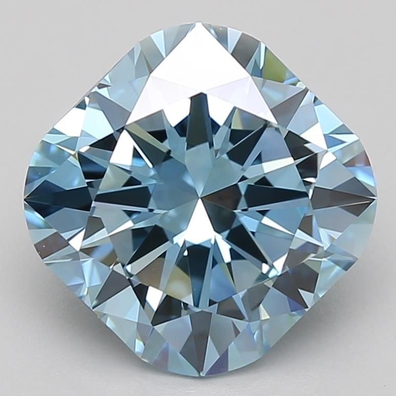 Loose Diamond - CUSHION MODIFIED 3.88ct Fancy Vivid Blue VVS1: Loose Diamond - CUSHION MODIFIED 3.88ct Fancy Vivid Blue VVS1 Source: This is a real non-mined Diamond that has been grown in a lab Shape: CUSHION MODIFIED Carats: 3.88 Color: Fancy Vivid Blue Certifi