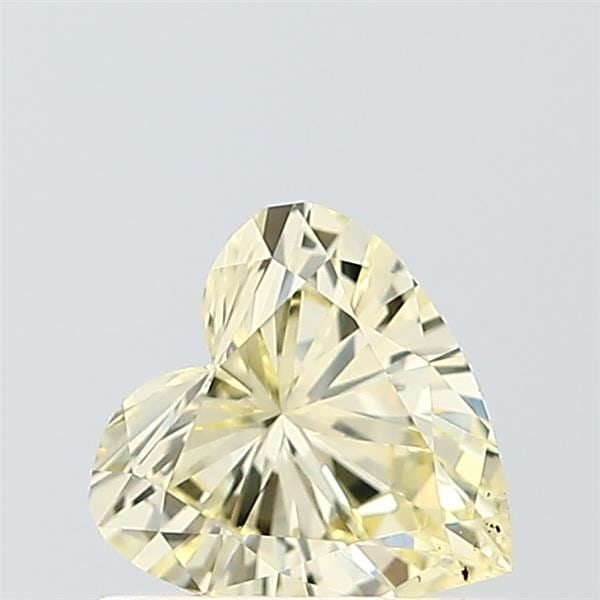 Loose Diamond - HEART 0.51ct Fancy Light Yellow VS1: Loose Diamond - HEART 0.51ct Fancy Light Yellow VS1 Source: This is a real non-mined Diamond that has been grown in a lab Shape: HEART Carats: 0.51 Color: Fancy Light Yellow Certification: IGI Video: