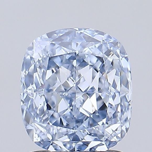 Loose Diamond - CUSHION MODIFIED 1.29ct Fancy Blue VS1: Loose Diamond - CUSHION MODIFIED 1.29ct Fancy Blue VS1 Source: This is a real non-mined Diamond that has been grown in a lab Shape: CUSHION MODIFIED Carats: 1.29 Color: Fancy Blue Certification: IGI V