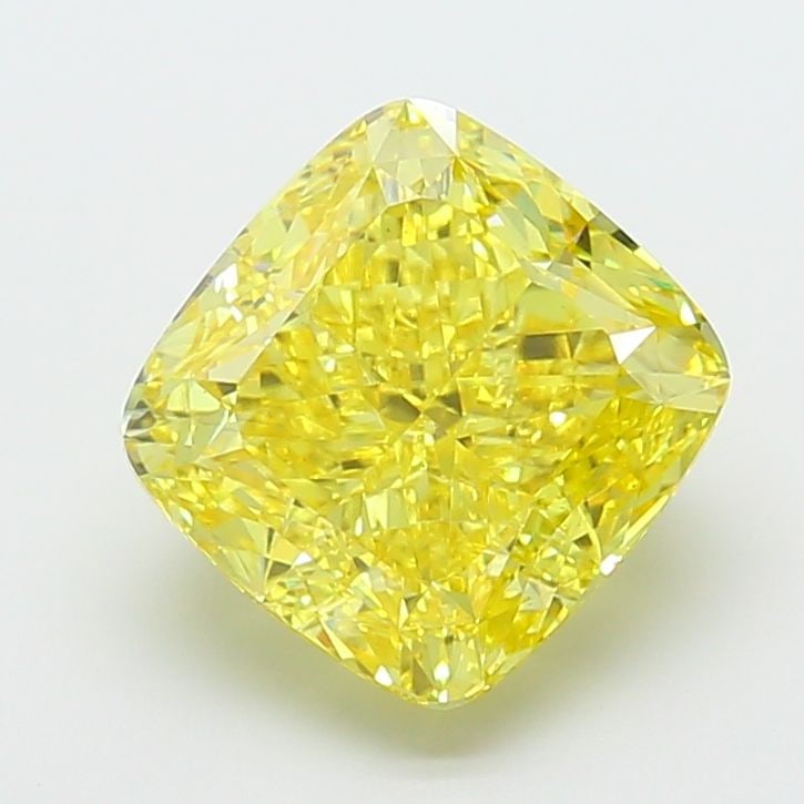 Loose Diamond - CUSHION MODIFIED 7.06ct Fancy Vivid Yellow VS1: Loose Diamond - CUSHION MODIFIED 7.06ct Fancy Vivid Yellow VS1 Source: This is a real non-mined Diamond that has been grown in a lab Shape: CUSHION MODIFIED Carats: 7.06 Color: Fancy Vivid Yellow Cert