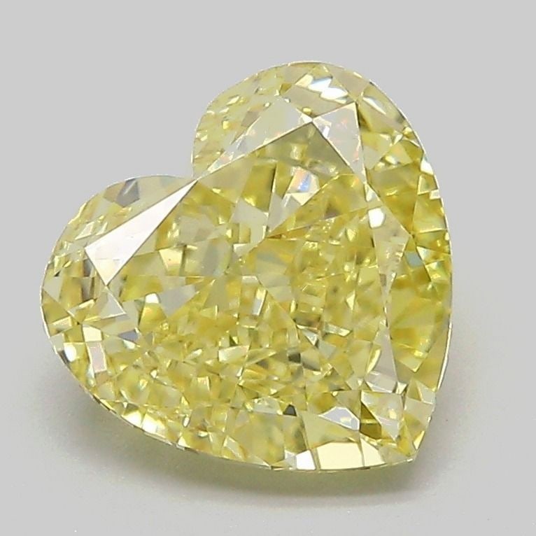 Loose Diamond - HEART 2.32ct Fancy Intense Yellow VVS2: Loose Diamond - HEART 2.32ct Fancy Intense Yellow VVS2 Source: This is a real non-mined Diamond that has been grown in a lab Shape: HEART Carats: 2.32 Color: Fancy Intense Yellow Certification: IGI Vi