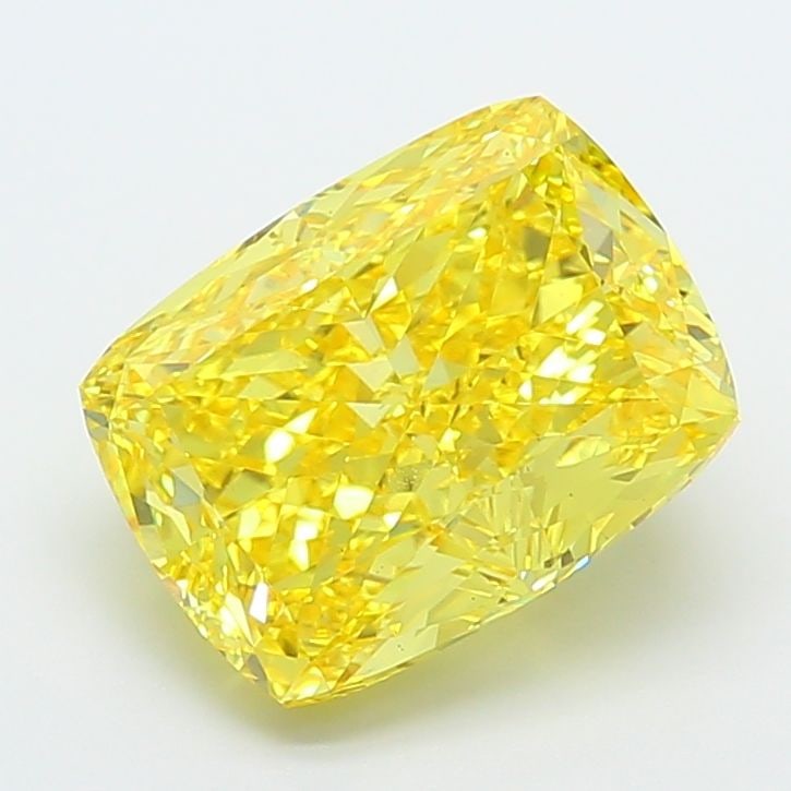 Loose Diamond - CUSHION MODIFIED 7.54ct Fancy Vivid Yellow VS1: Loose Diamond - CUSHION MODIFIED 7.54ct Fancy Vivid Yellow VS1 Source: This is a real non-mined Diamond that has been grown in a lab Shape: CUSHION MODIFIED Carats: 7.54 Color: Fancy Vivid Yellow Cert