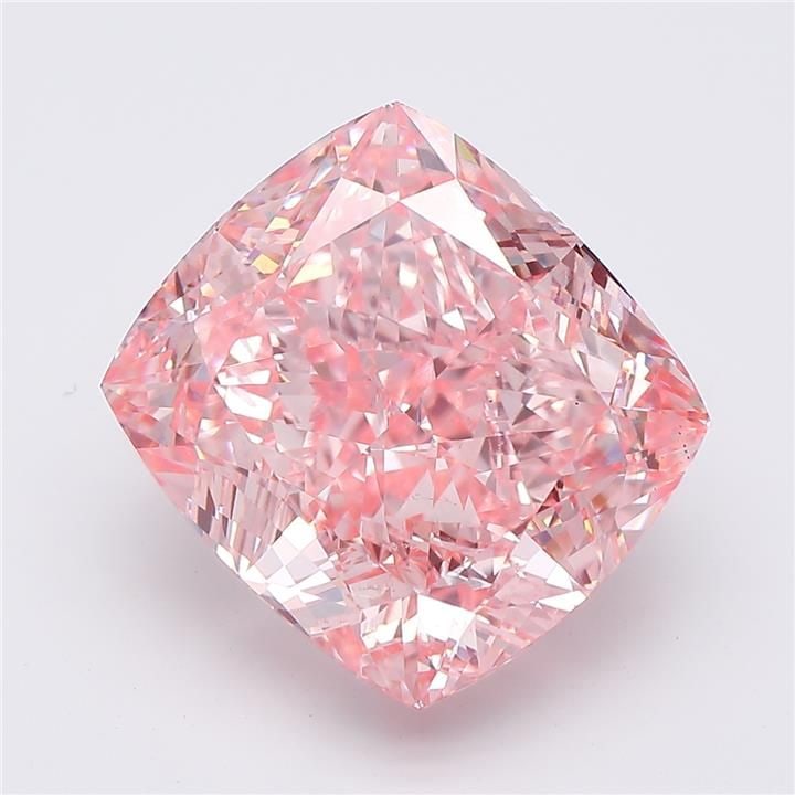Loose Diamond - CUSHION MODIFIED 15.23ct Fancy Vivid Pink VS1: Loose Diamond - CUSHION MODIFIED 15.23ct Fancy Vivid Pink VS1 Source: This is a real non-mined Diamond that has been grown in a lab Shape: CUSHION MODIFIED Carats: 15.23 Color: Fancy Vivid Pink Certif