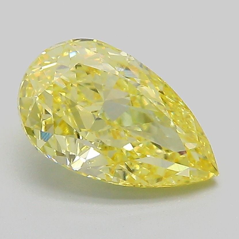 Loose Diamond - PEAR 2.09ct Fancy Intense Yellow VS2: Loose Diamond - PEAR 2.09ct Fancy Intense Yellow VS2 Source: This is a real non-mined Diamond that has been grown in a lab Shape: PEAR Carats: 2.09 Color: Fancy Intense Yellow Certification: IGI Video
