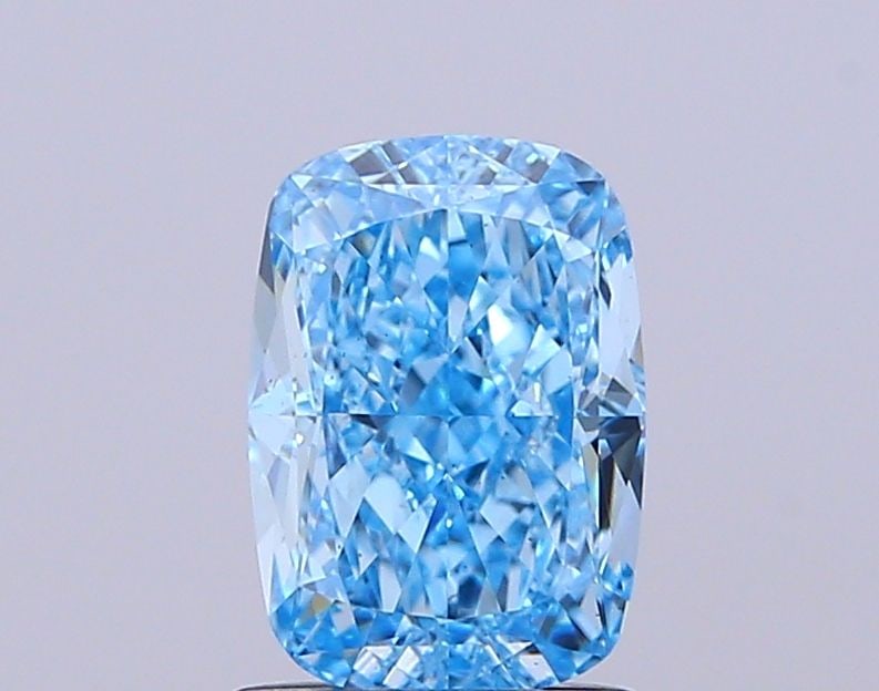 Loose Diamond - CUSHION MODIFIED 1.64ct Fancy Vivid Blue VS1: Loose Diamond - CUSHION MODIFIED 1.64ct Fancy Vivid Blue VS1 Source: This is a real non-mined Diamond that has been grown in a lab Shape: CUSHION MODIFIED Carats: 1.64 Color: Fancy Vivid Blue Certific